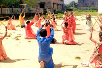 A grand Dandiya festival was organised at RD Public School Koshma