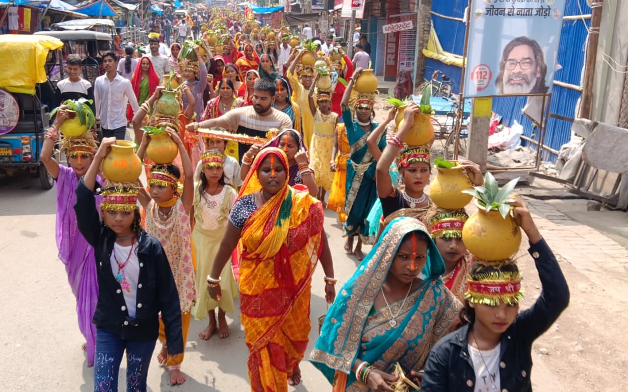 Devotees took out a grand Kalash procession