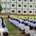 Path Sanchalan in Vishnugarh volunteers gave the message of discipline