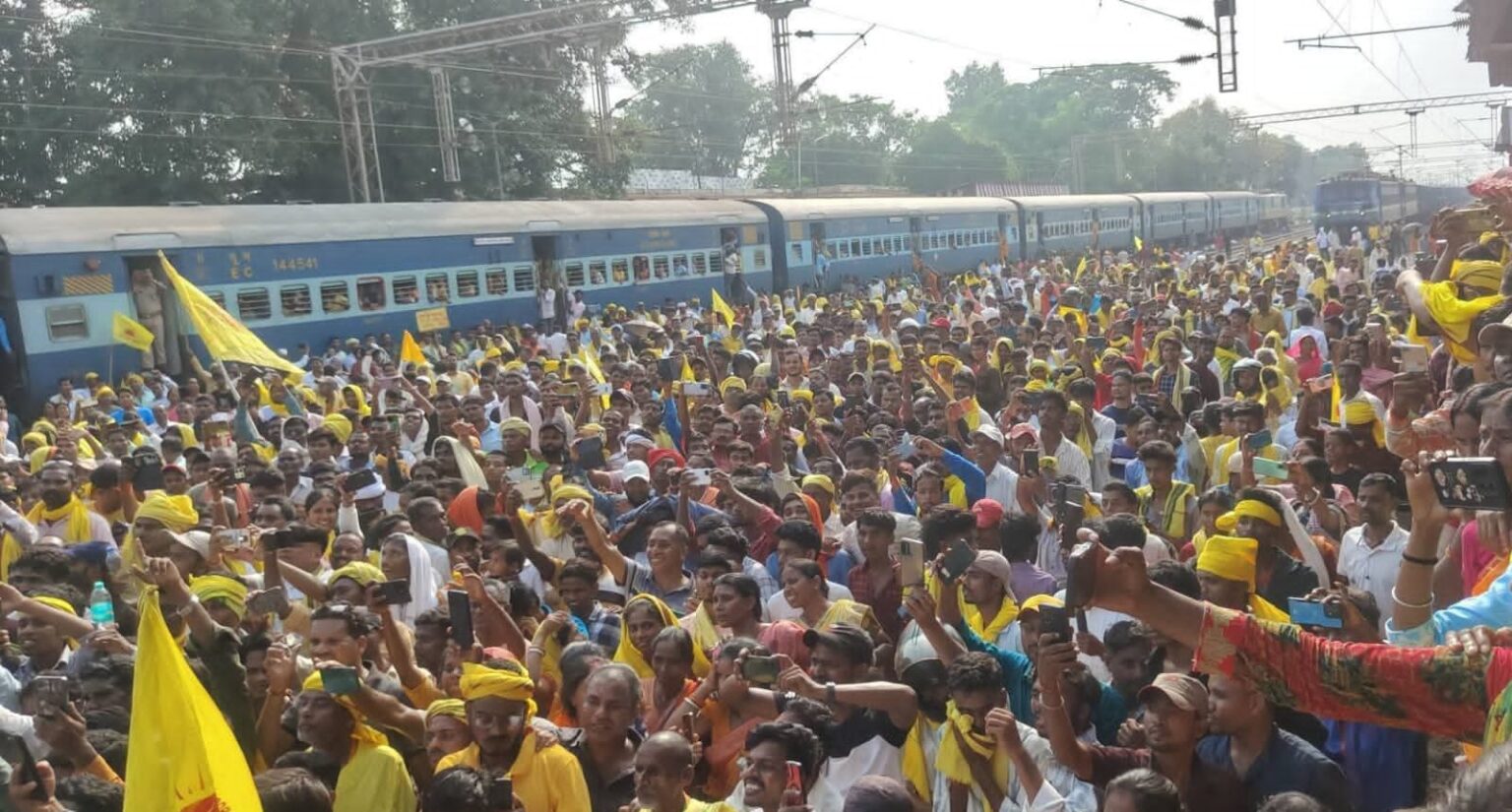 Rail Teka Dahar Chheka movement program concluded peacefully Ramesh Kumar Mahato