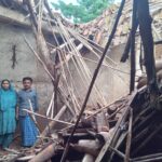 The mud house of a poor minority was demolished by the heir in Kundru Kala