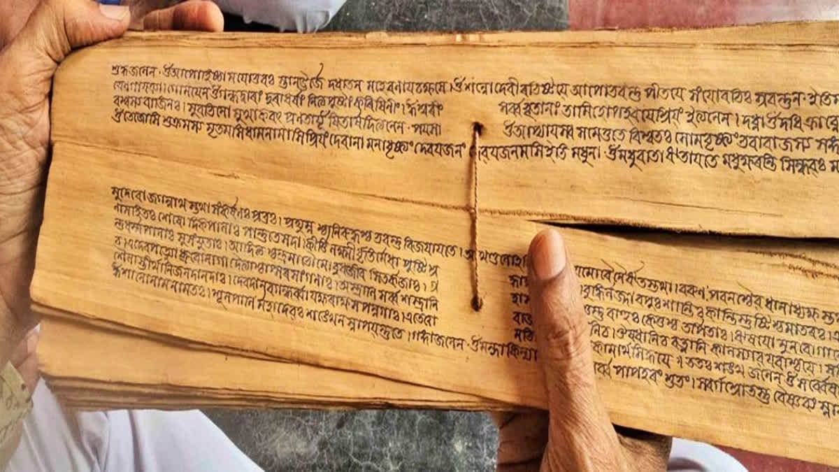 ताड़पत्र पांडुलिपि पर टिकी है अमराई की पूजा की आत्मा 1 The soul of Amaris worship rests on the palm leaf manuscript