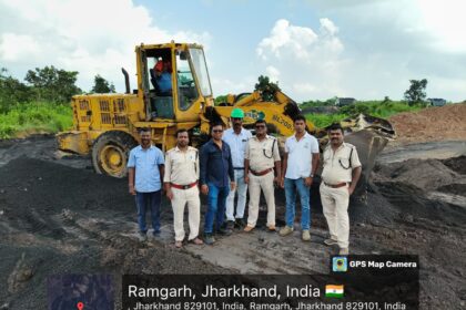 The work of filling illegal coal mining sites is continuing