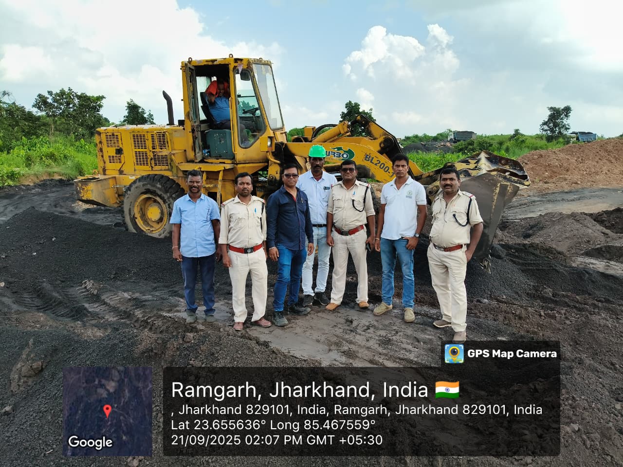 The work of filling illegal coal mining sites is continuing