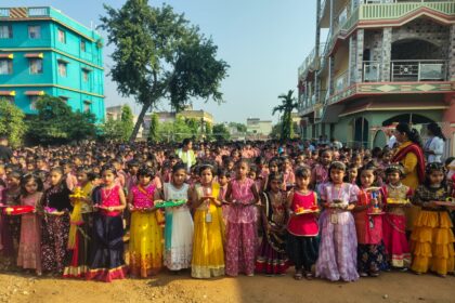 1ae14f68 d562 42c3 8166 55a784a66f36Lamps were lit in honour of the martyrs Diwali was celebrated with great enthusiasm in St. Anthony School