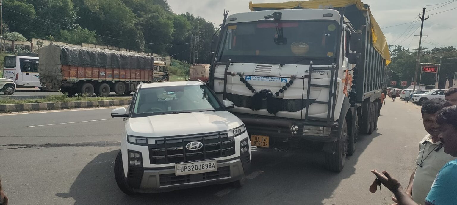 A speeding truck crushed a biker then collided with a car killing one