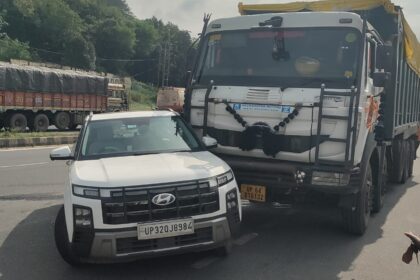 A speeding truck crushed a biker then collided with a car killing one