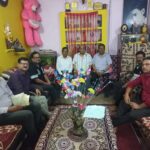 ABKAMs Jharkhand in charge AK Srivastava visited the district to meet District President Arun Kumar Sinha