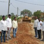 Due to the governments inaction local and public representatives repaired the dilapidated road