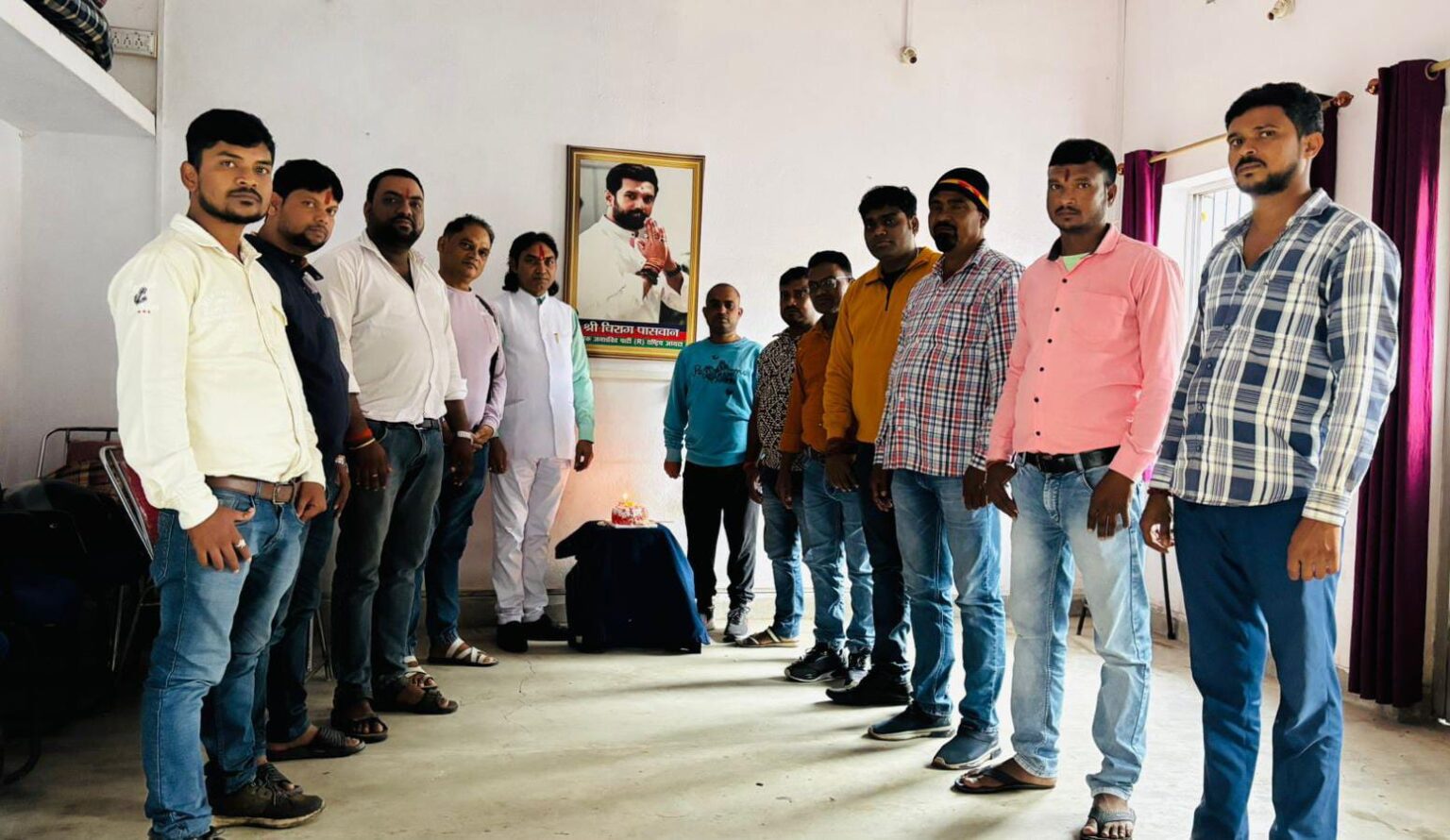 Lok Janshakti Party Ram Vilas National President Chirag Paswans birthday was celebrated