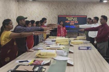 Oath taking ceremony organized on National Unity Day at Bharathi College of Education Kandri Mandar Ranchi