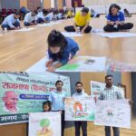 Painting competition organized in Magadha Sanghamitra area under Rajbhasha month