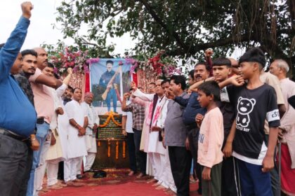 Tribute to the brave martyr of the 1857 revolution Jayamangal Pandey in Khirgaon