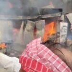 UntitledA massive fire broke out in the Dhundibag market burning half a dozen shops to ashes – five fire engines arrived at the scene