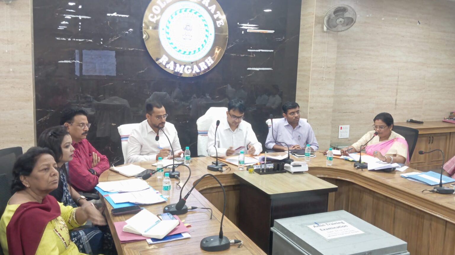 db98f6a2 9a79 4398 b2d6 ff51eb5c45a4A review meeting was held under the chairmanship of the Deputy Commissioner regarding infrastructure FRA land acquisition and various projects