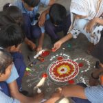 dc209276 af8e 412d a625 c9d0ab438030Deepotsav cum Rangoli competition was organised at Blue Wells School Mandi