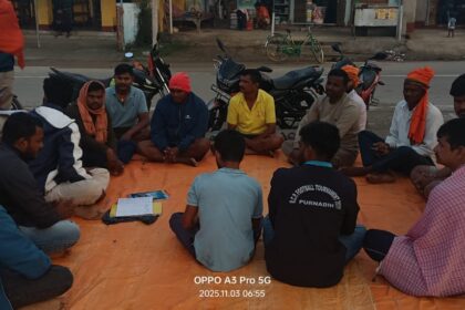 A meeting was held in Bhondo regarding the construction of the Sun Temple Shatrughan became the chairman of the construction committee