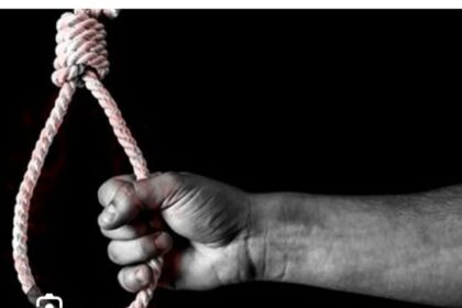 After quarreling with his wife the young man hanged himself and died