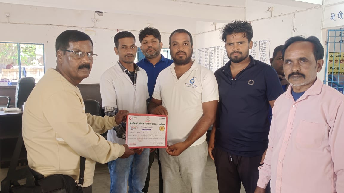 An example of humanity Pelawal Vikas Manchs 14th blood donation camp concludes successfully