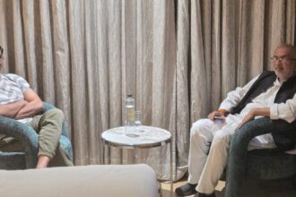 Barhi MLA Manoj Yadav met Bhojpuri actor and BJP star campaigner Nirahua in Patna