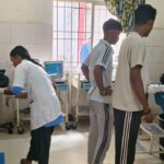 Car hits bike bike rider injured