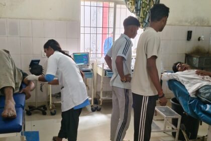 Car hits bike bike rider injured