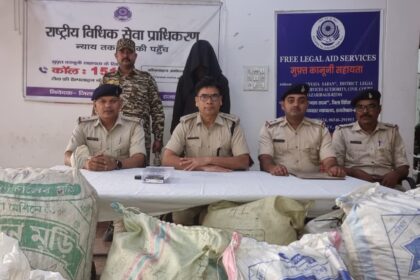 Hazaribagh Polices major action 101 kg of poppy husk recovered one smuggler arrested