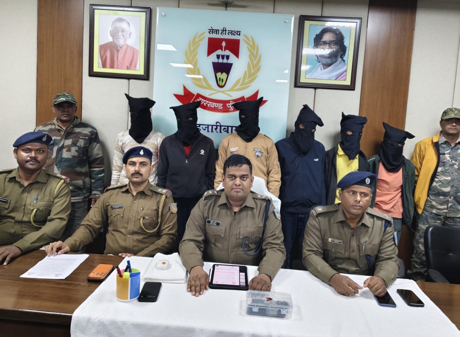 Hazaribagh police arrest 6 members of an organised gang recover 8 stolen motorcycles