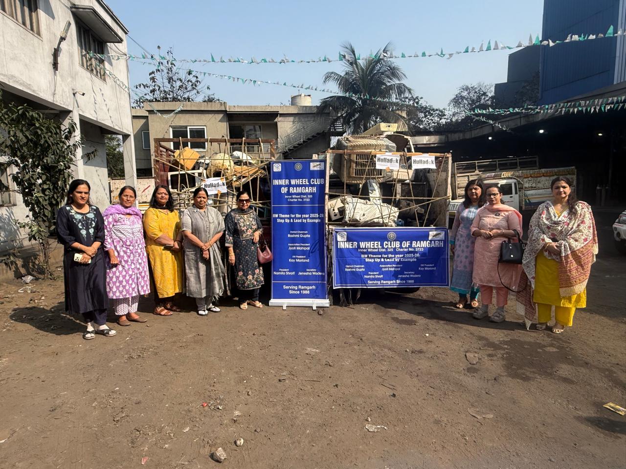 Inner Wheel Club Ramgarh collected e waste and safely handed it over to Holladec Company