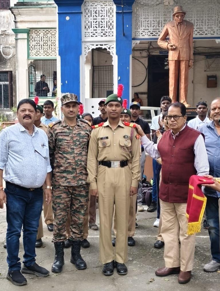 Rank Ceremony organised at Markham College Unit of NACC 22 Jharkhand Battalion