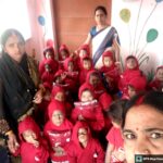 Sweaters were distributed among 36 children at Shiladih Muslim Tola Anganwadi Centre