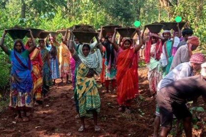 When the Abhu government did not build a road for the tribals he built a 1 kilometer road on his own