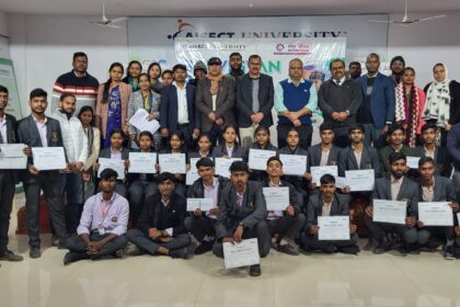 AISECT University organised a grand Research Summit Childrens Science Festival 2025