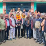 Army Lieutenant Shivam was welcomed by the residents of Mangura Panchayat