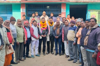 Army Lieutenant Shivam was welcomed by the residents of Mangura Panchayat