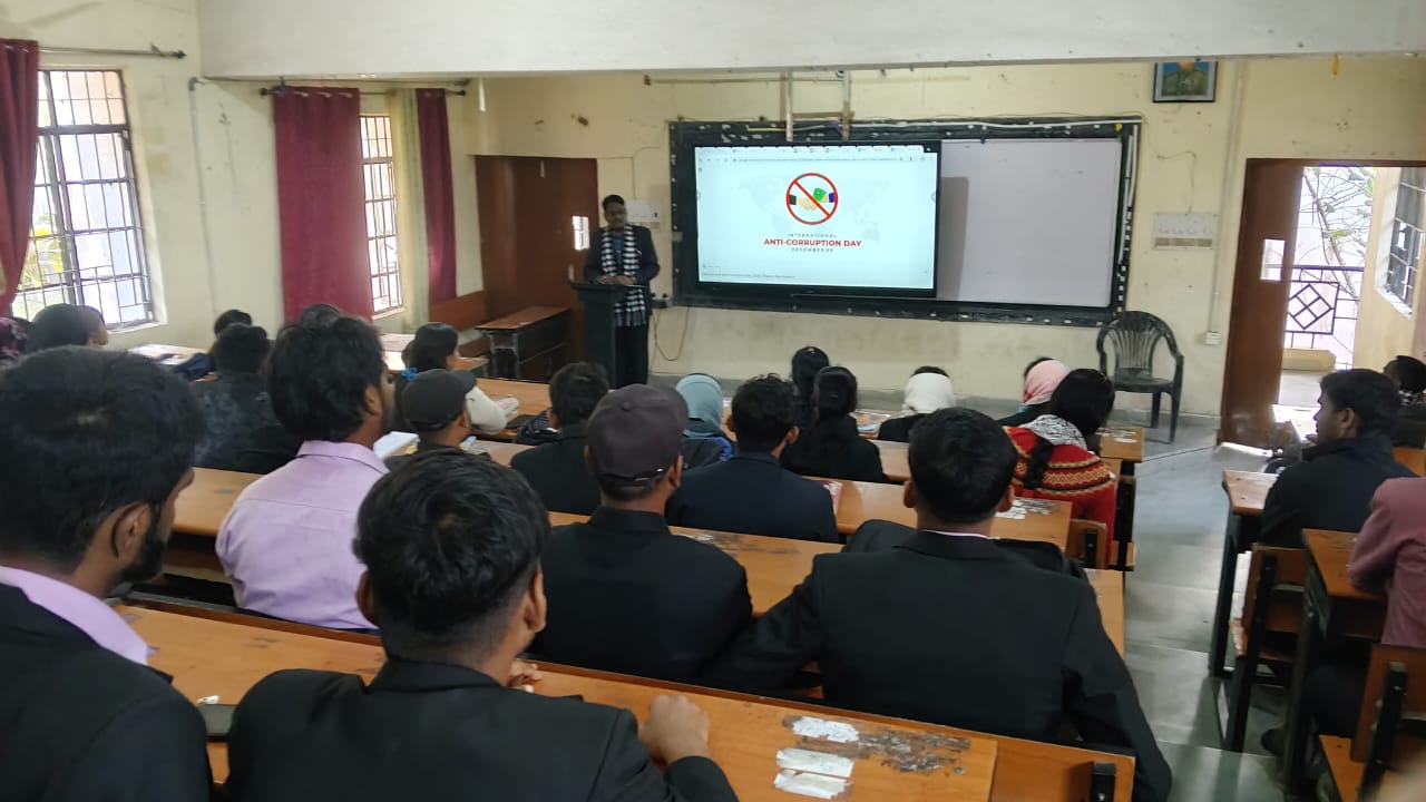 Awareness program organized on International Anti Corruption Day in the Department of Political Science of the University