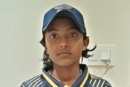 Barhis daughter Nandani Kumari selected in the Under 15 Womens Jharkhand Cricket Team practices at Barhi Sports Association