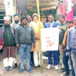 Congress workers in Barkatha celebrated the partys 140th foundation day. Sweets were distributed