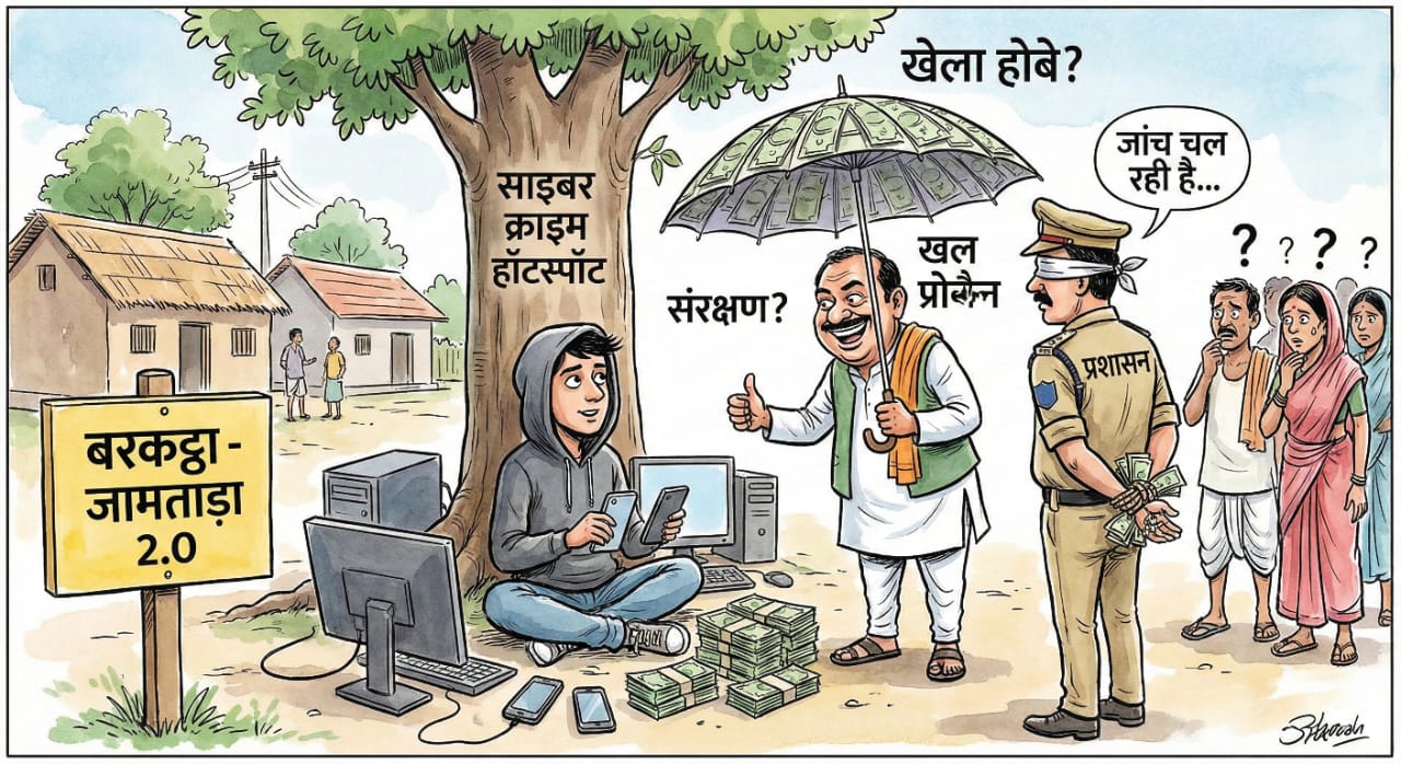 Cybercrime is spreading rapidly in various villages of Barkatha. After Jamtara Barkatha has always been in the headlines