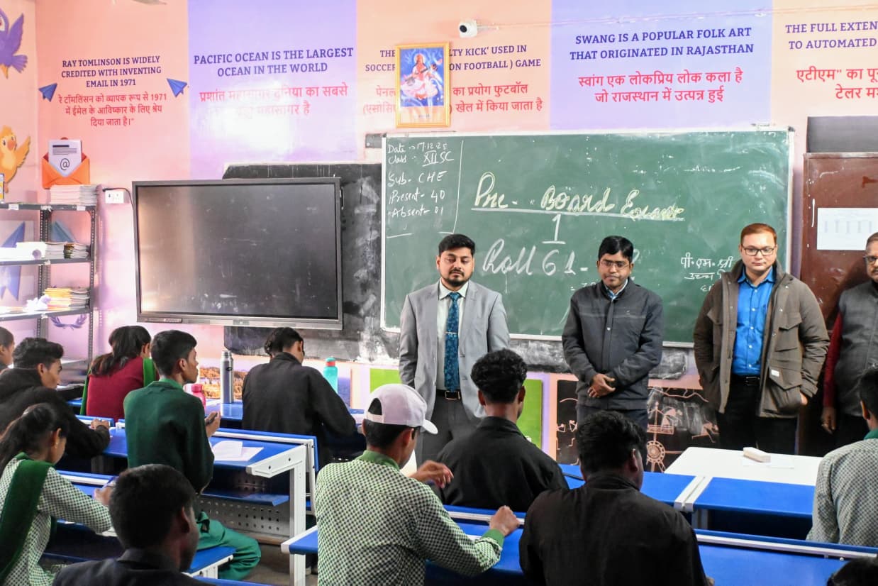 Deputy Commissioner visited various schools regarding pre board