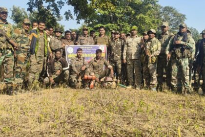 Destruction of illegal opium cultivation in Chauparan police station area crop spread over approximately 10 acres destroyed
