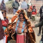 Distribution of blankets among 140 needy people in Parta Panchayat of Haidernagar block