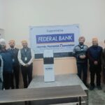 Federal Bank presents water dispenser to Khalsa National School benefiting childrens health and convenience