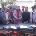 Hazaribagh Youth Wing distributed blankets in Ward No. 26 MP Manish Jaiswal attended as the chief guest