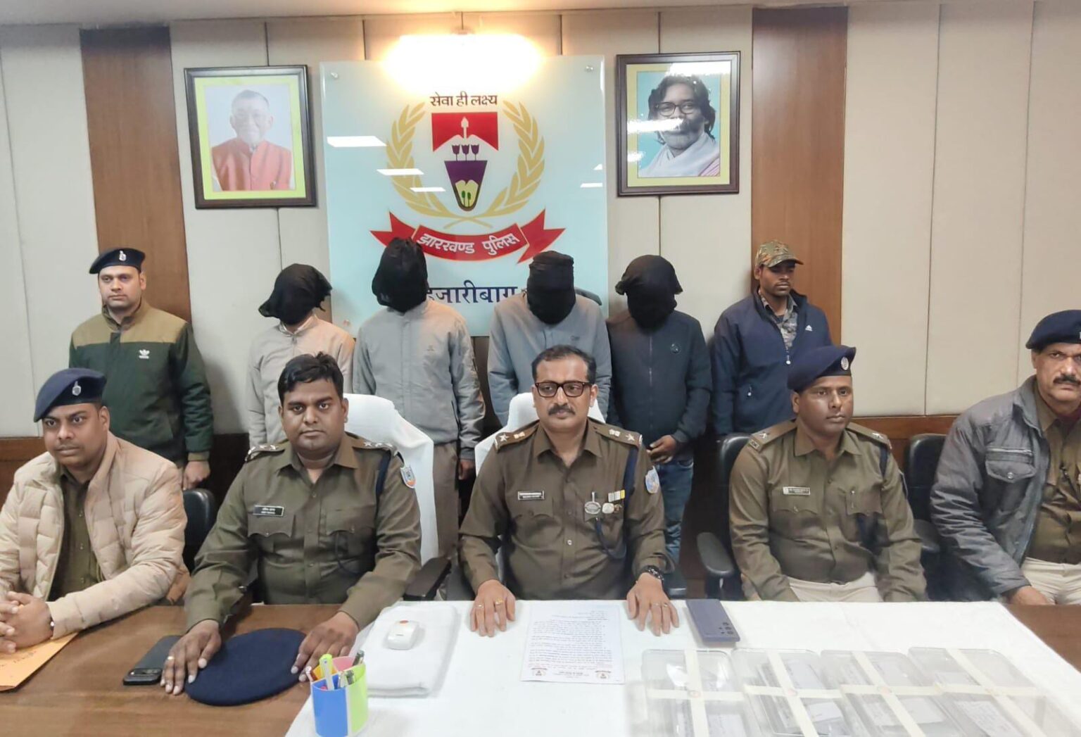 Hazaribagh police busted a gang involved in cyber fraud in the name of escort service four accused arrested
