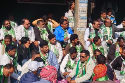 JMM protests against the cancellation of MNREGA and the new V.G. Ramji Ram Bill