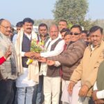 MLA Manoj Yadav gave a grand welcome to Bihar Governments Minority and Welfare Minister Jama Khan in Barhi