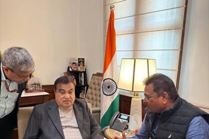 MP Manish Jaiswal had a special meeting with Union Minister Nitin Gadkari