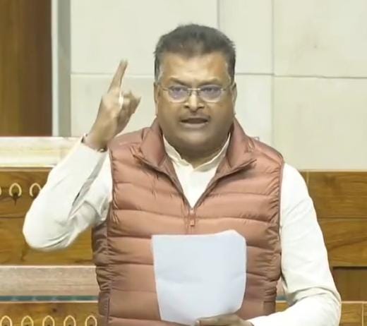 Outspoken Hazaribagh MP Manish Jaiswal strongly supports the Atomic Energy Bill in Parliament