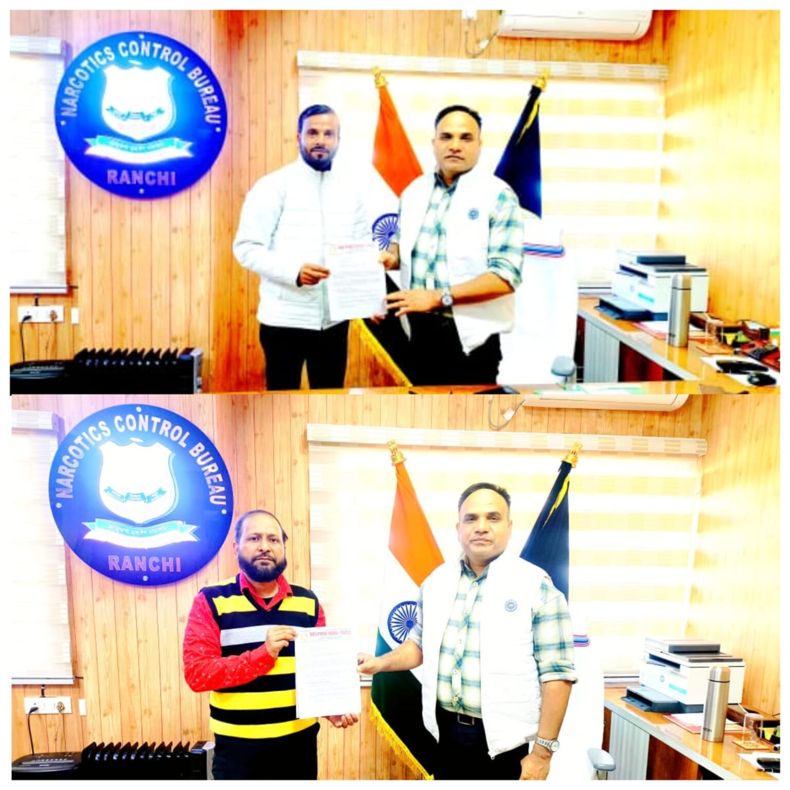 The Helping India Trust team met Rana Pratap Yadav the Jharkhand Zonal Head of the NCB Department